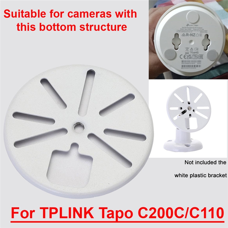 Video Camera Siding / Ceiling / floor Mount Bracket Support PTZ Base Metal Gasket Only For TPLINK Tapo C200C/C110 Camera Mount Holder Accessories with 1/4 Interface