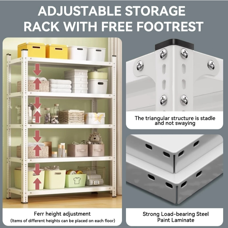 Metal Rack Shelves Heavy Duty Bolt Rack Metal Shelf Stainless Rack Adjustable Metal Organizer - Image 5