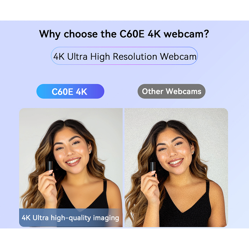 EMEET C60E 4K Webcam  | Fast AutoFocus | For Live Selling, Online Meeting, WFH | 4K, 1080p@60fps - Image 6