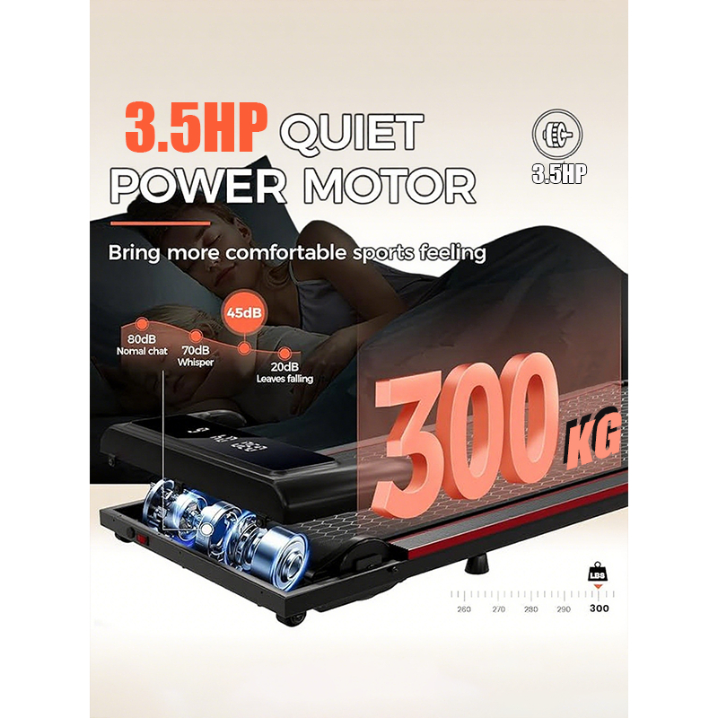 Treadmill Foldable Electric Portable Walking Pad for Home Use Lightweight Space Saving Treadmill - Image 4