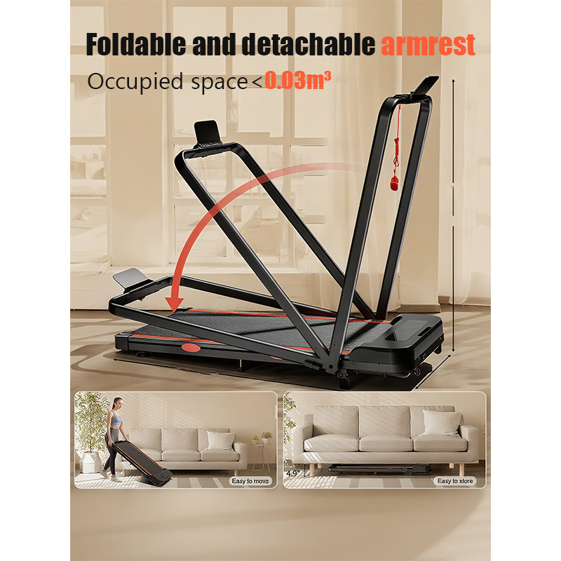 Treadmill Foldable Electric Portable Walking Pad for Home Use Lightweight Space Saving Treadmill - Image 3