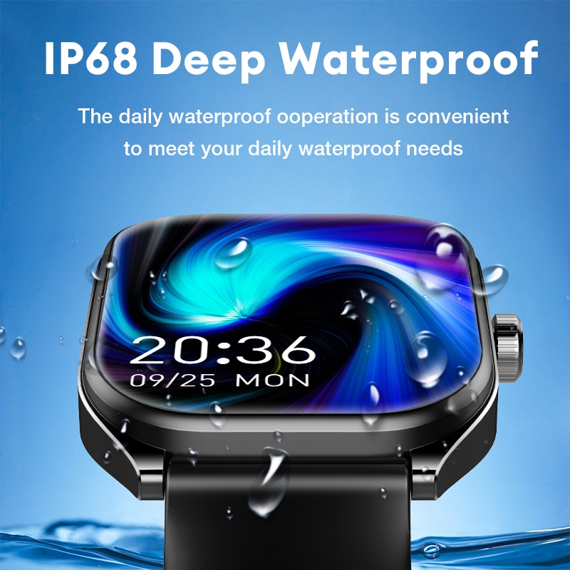 AOLON Curve Smart Watch IP68 Waterproof 2.01-inch Curved IPS Screen Bluetooth Call Running Pace Custom Wallpaper Smartwatch Health Monitoring - Image 8