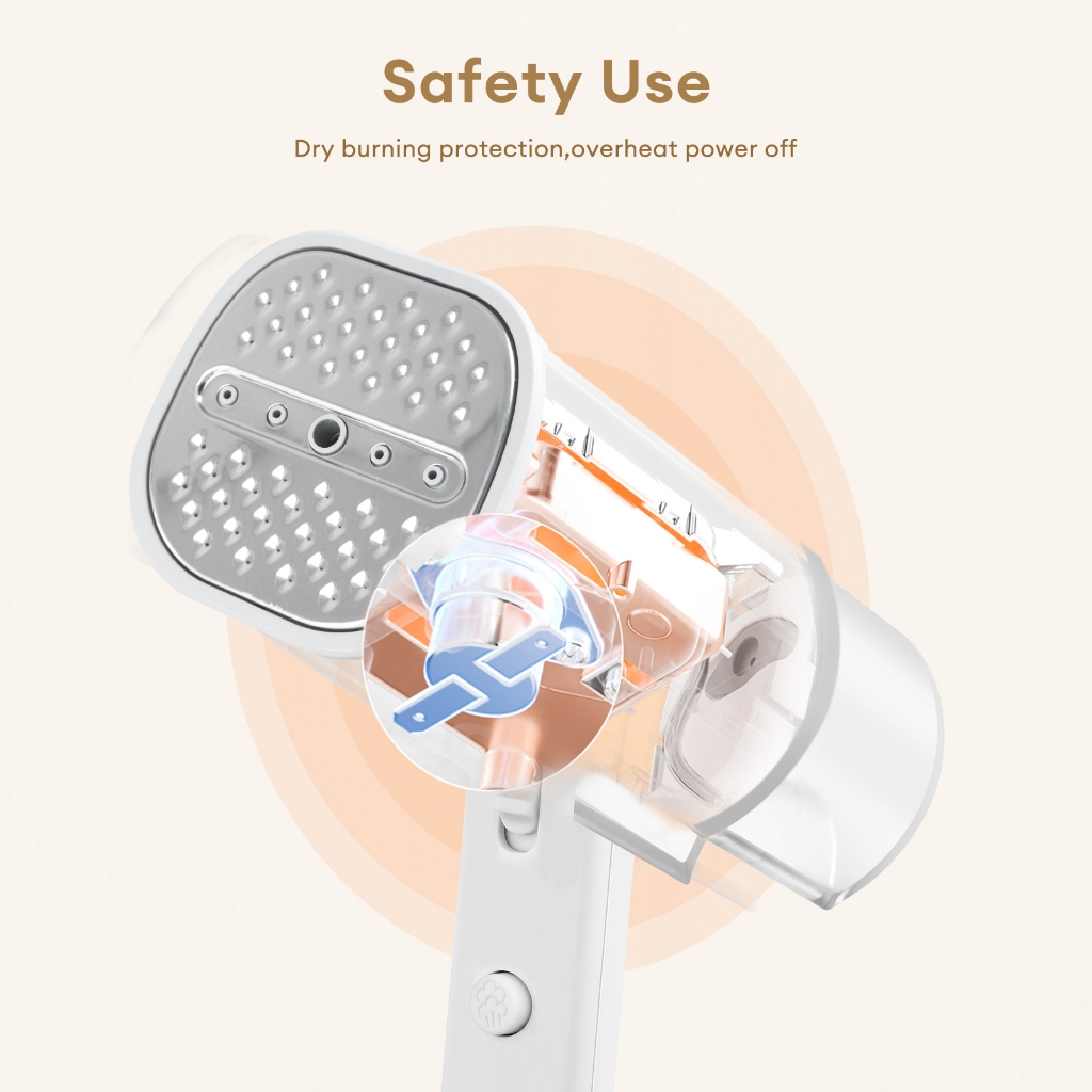 HODEKT Steam Iron Handheld Garment Steamer Travel Steamer Iron for Clothes Foldable and Portable - Image 8