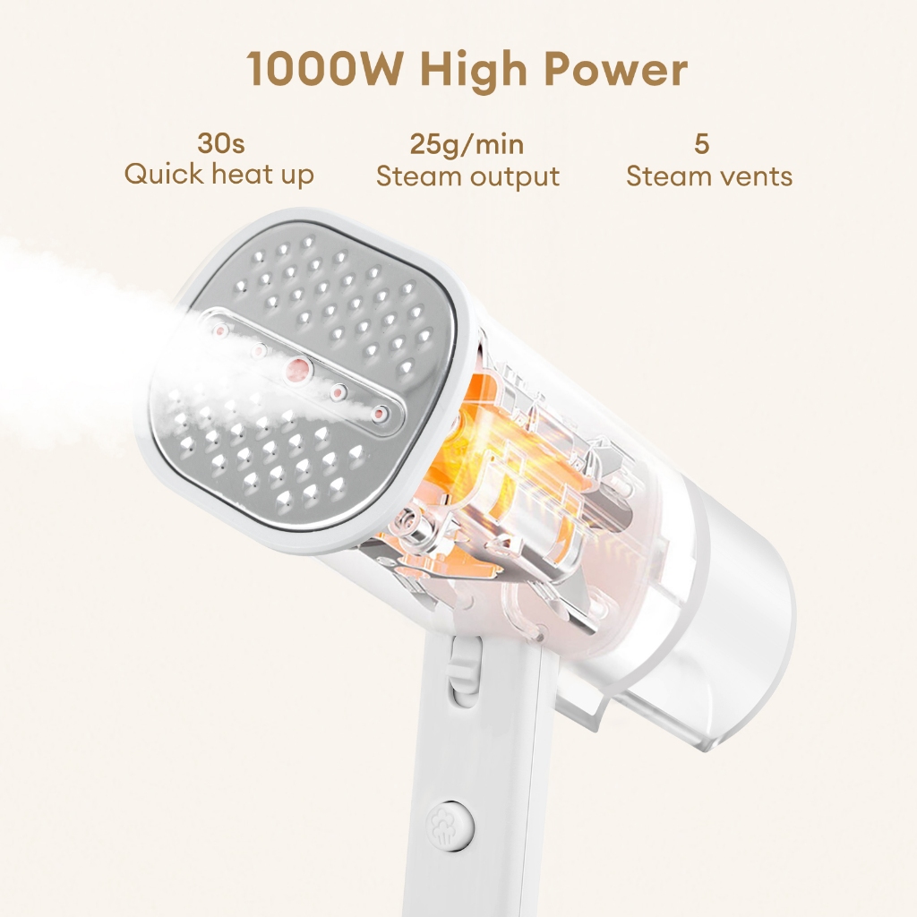 HODEKT Steam Iron Handheld Garment Steamer Travel Steamer Iron for Clothes Foldable and Portable - Image 7