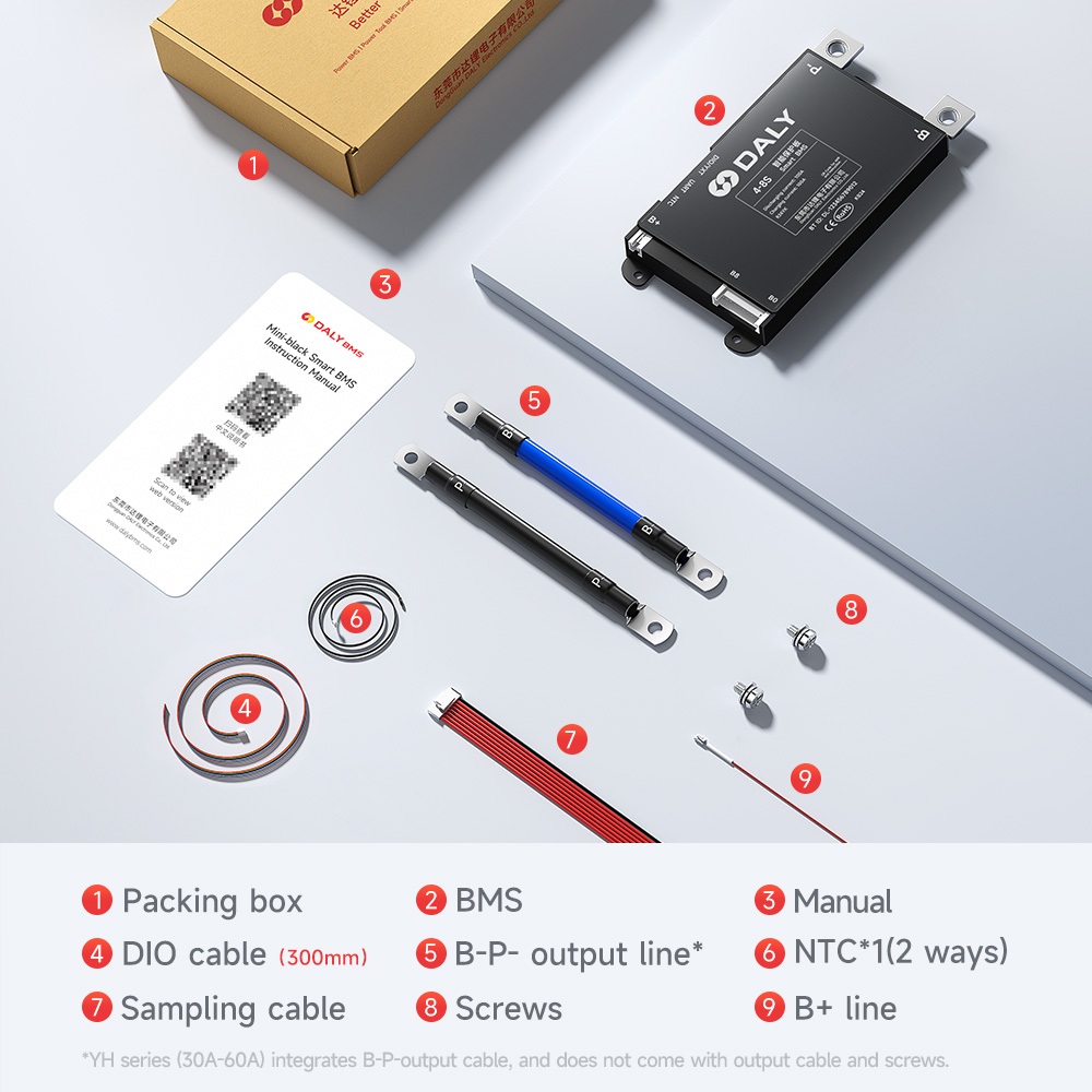DALY Smart BMS Bluetooth Built-in 30A–200A 4S-24S  Li-ion/LiFePO4/LTO Multiple Strings — view 4