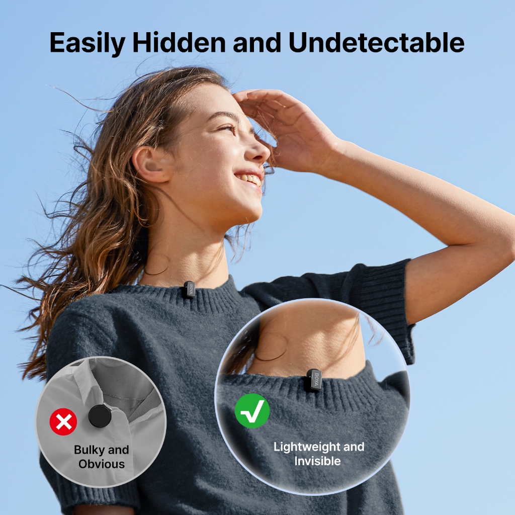 BOYA mini 2 Wireless Microphone Lapel AI Noise Cancellation Super mini Mic for Vlogging Upgraded - Image 2