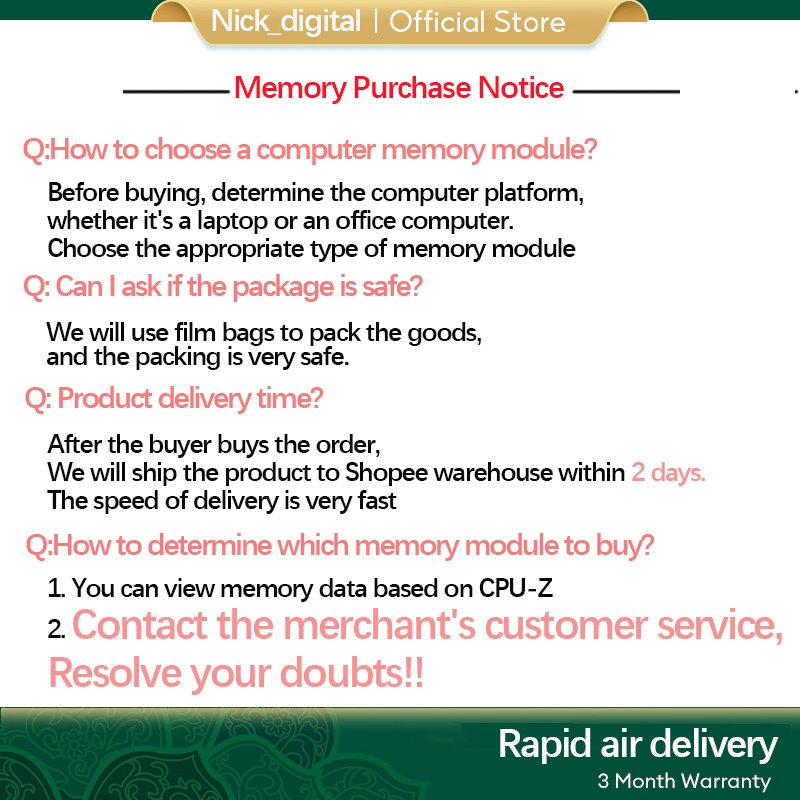 Kingston HyperX FURY DDR4 8GB 16GB 1600MHZ 2133Mhz 2400MHZ 2666MHz 3200Mhz Suitable for X99 motherboard RAM DIMM 288-pin Desktop for memory Gaming ram - Image 7