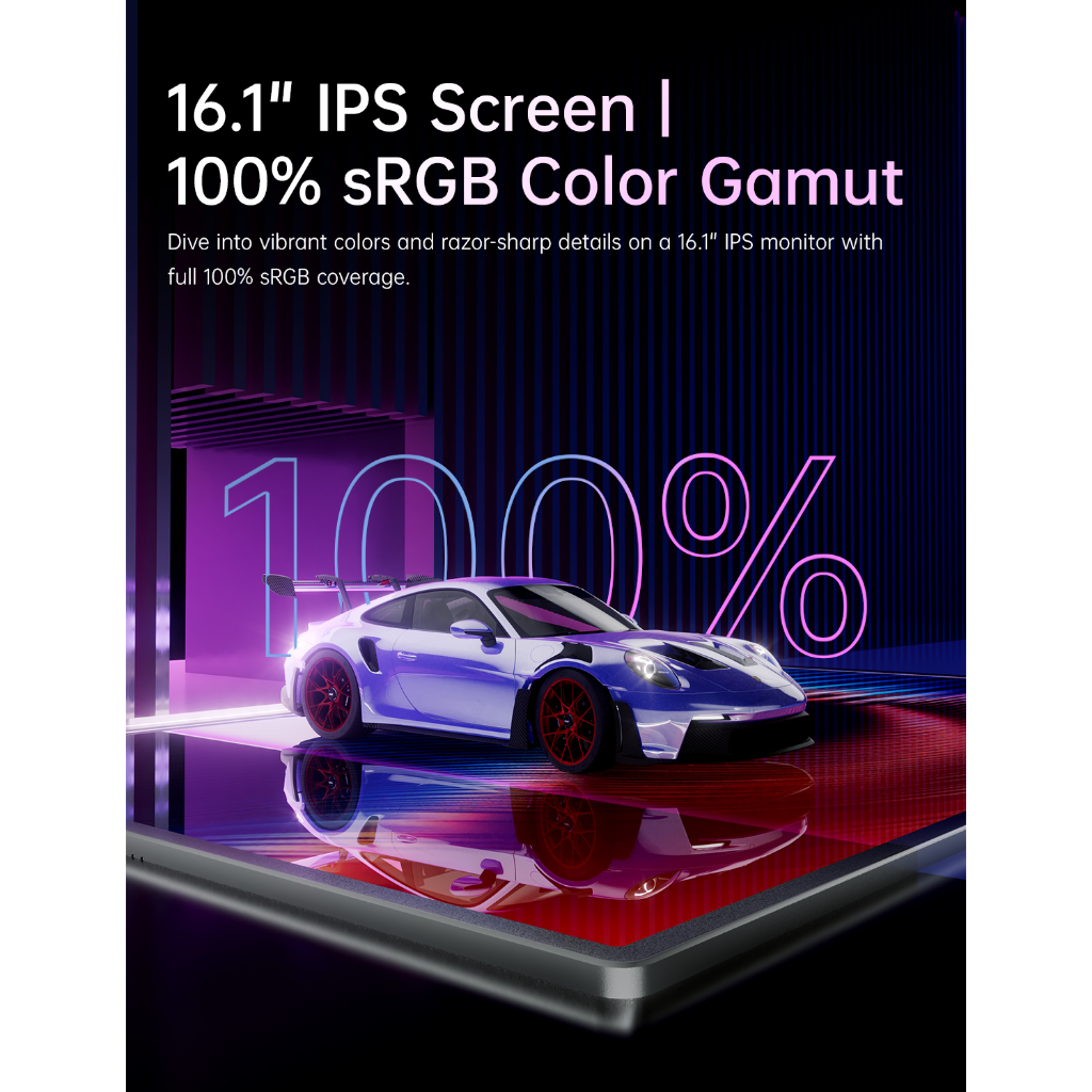 ARZOPA-Z1FC, 16.1'' 144Hz Portable Gaming Monitor, 100% sRGB, 1080P HDR with USB 3.1 HDMI Laptop Computer Monitor for Switch, PlayStation, Xbox, PS5, Mac - Image 5