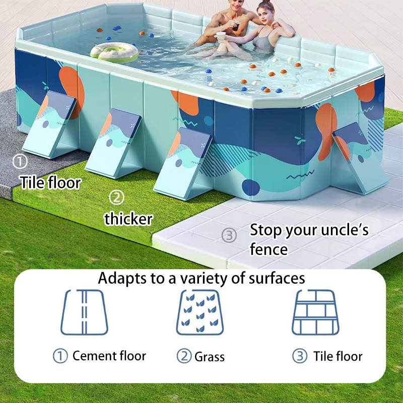 Non Inflatable Swimming Pool For Kids Adult Foldable Swimming pool big size for family - Image 7