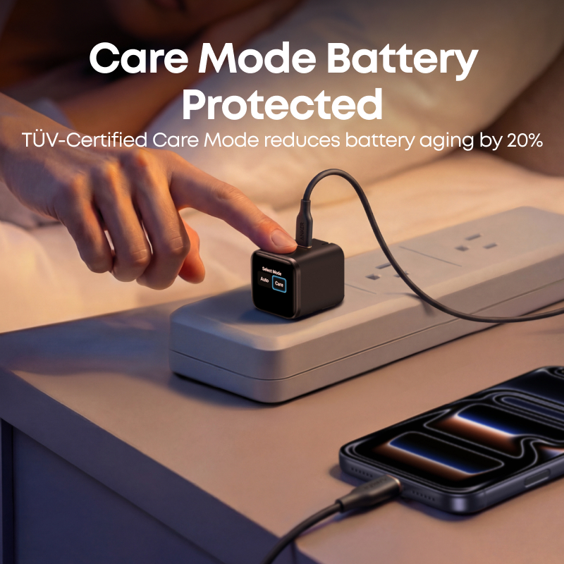 【Hot】ANKER Nano USB C Wall Charger, 45W Fast Charging Smart Display, with 180° Foldable Plug,Built-in Care Mode A121D — view 2