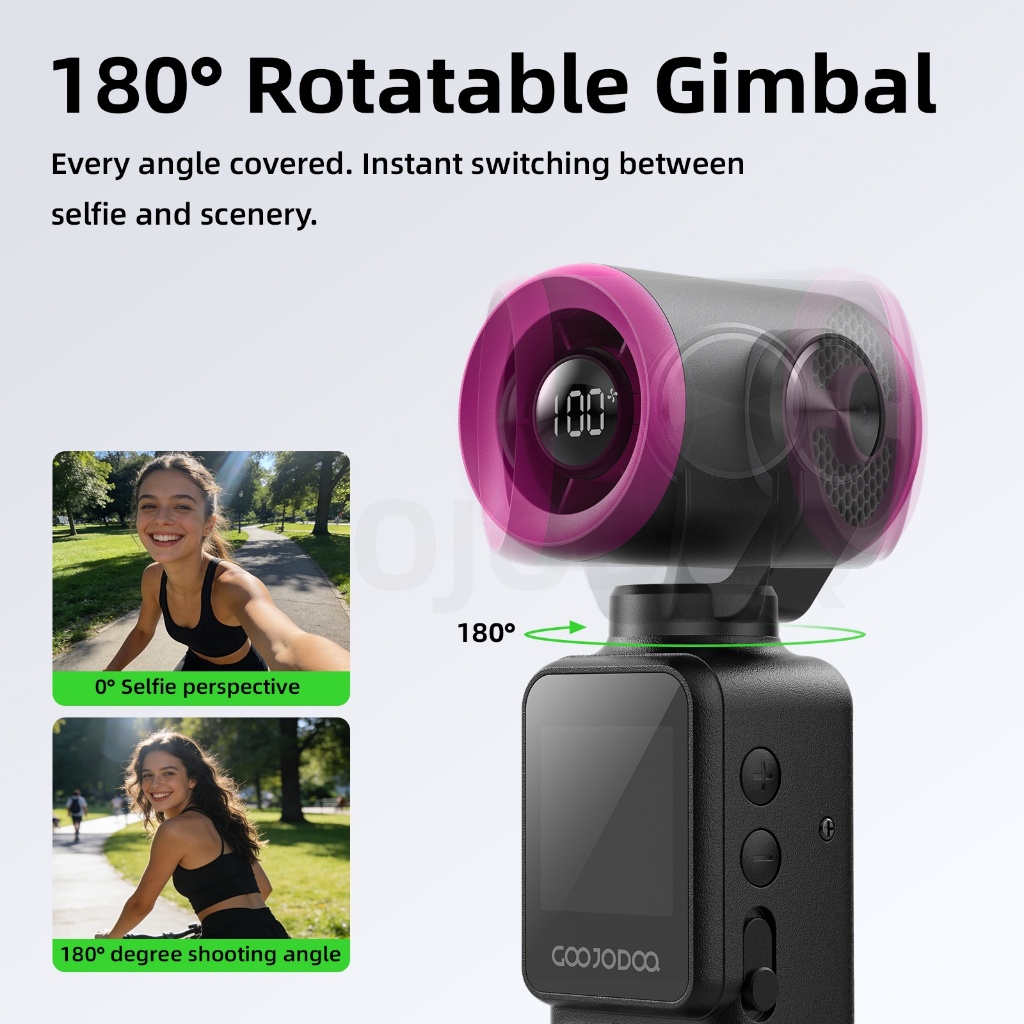 GOOJODOQ Camera fan Mini Rechargeable Handheld Portable Taking Photo Video Outdoor Turbo Jet GFS025 - Image 2