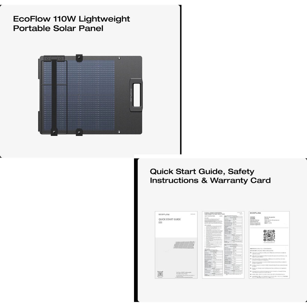 ECOFLOW 60W 110W High-Efficiency Portable Solar Panels with 23% Conversion Rate, IP68 Waterproof - Image 7