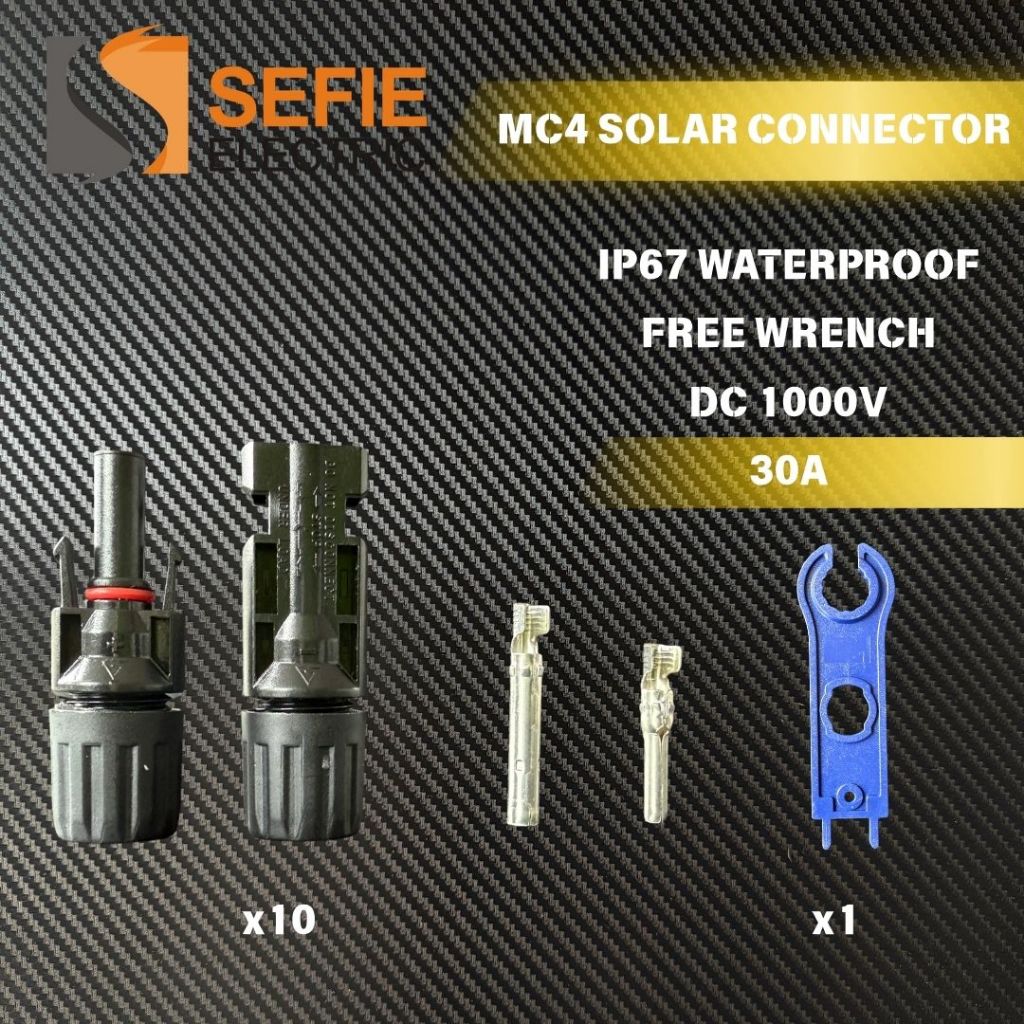 MC4 Solar Connector IP67 Waterproof Male Female Plug for Solar Panel Cable — view 2