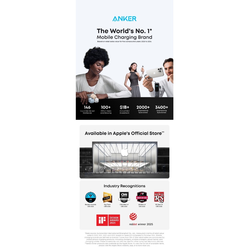 【CCC Certified】ANKER Nano Portable Charger, 45W 10000mAh with 2.3 ft Retractable Cable, Compact Power Bank, Travel Essential Battery Pack for iPhone 17/16 Series, iPad, Galaxy, Pixel A1638 — view 7
