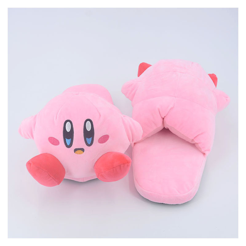 Kirby Anime Cotton Slippers - Winter Warm Indoor Shoes - Image 2