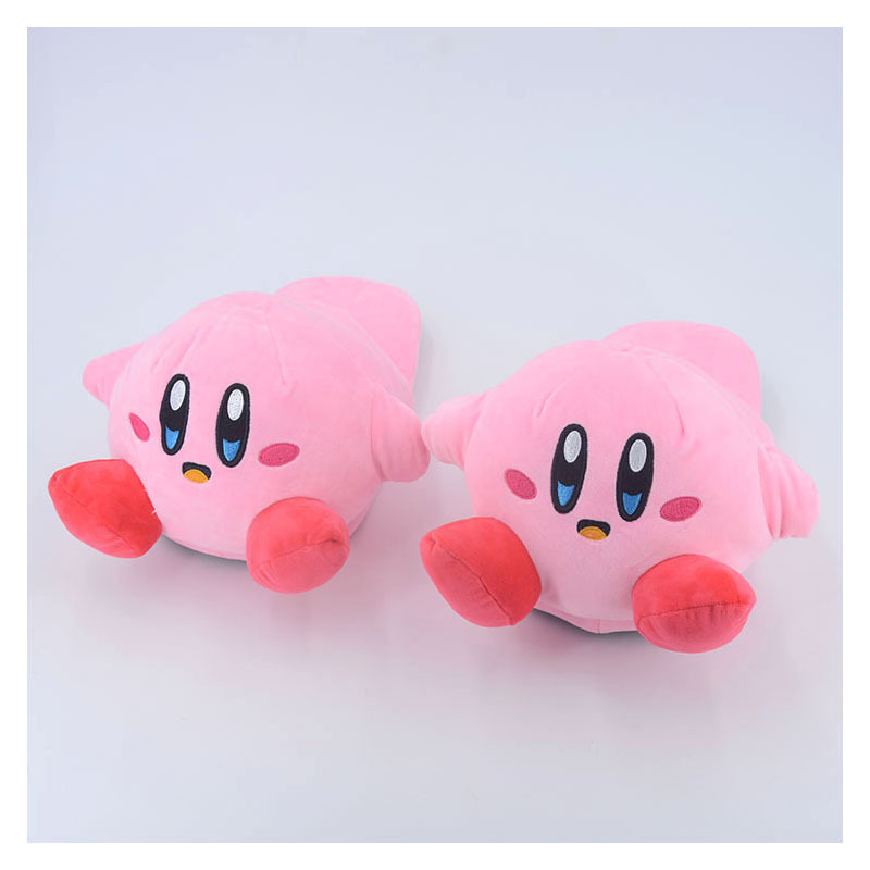 Kirby Anime Cotton Slippers - Winter Warm Indoor Shoes