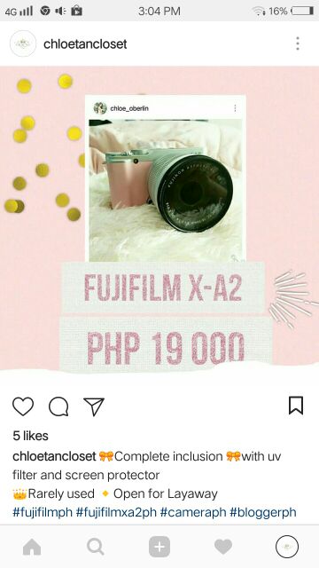 Fujifilm X Pink Shopee Philippines