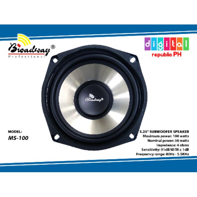 5 inch subwoofer speaker