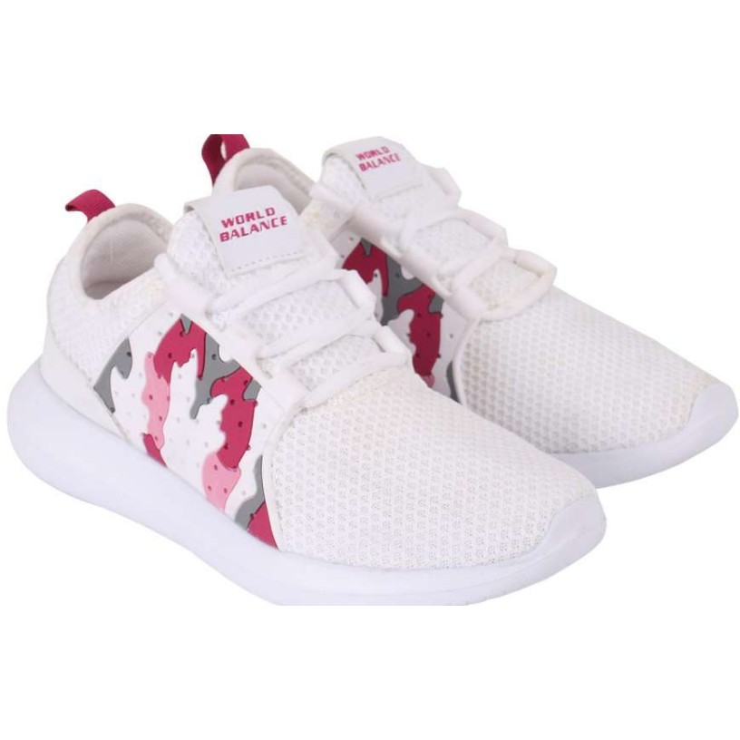 world balance white shoes for female