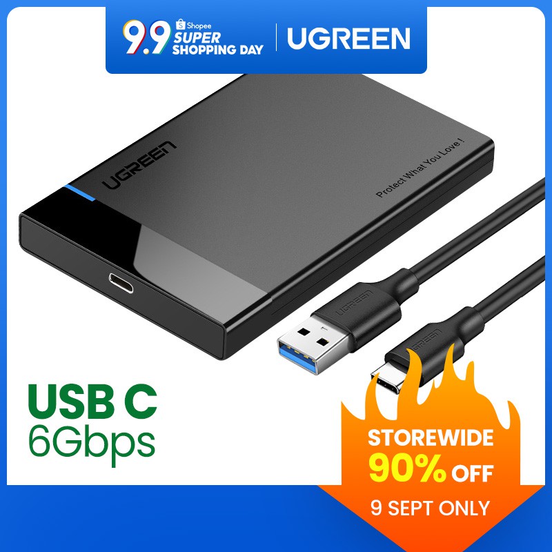 UGREEN USB 3.1 to SATA III 2.5 External Hard Drive Enclosure Casing