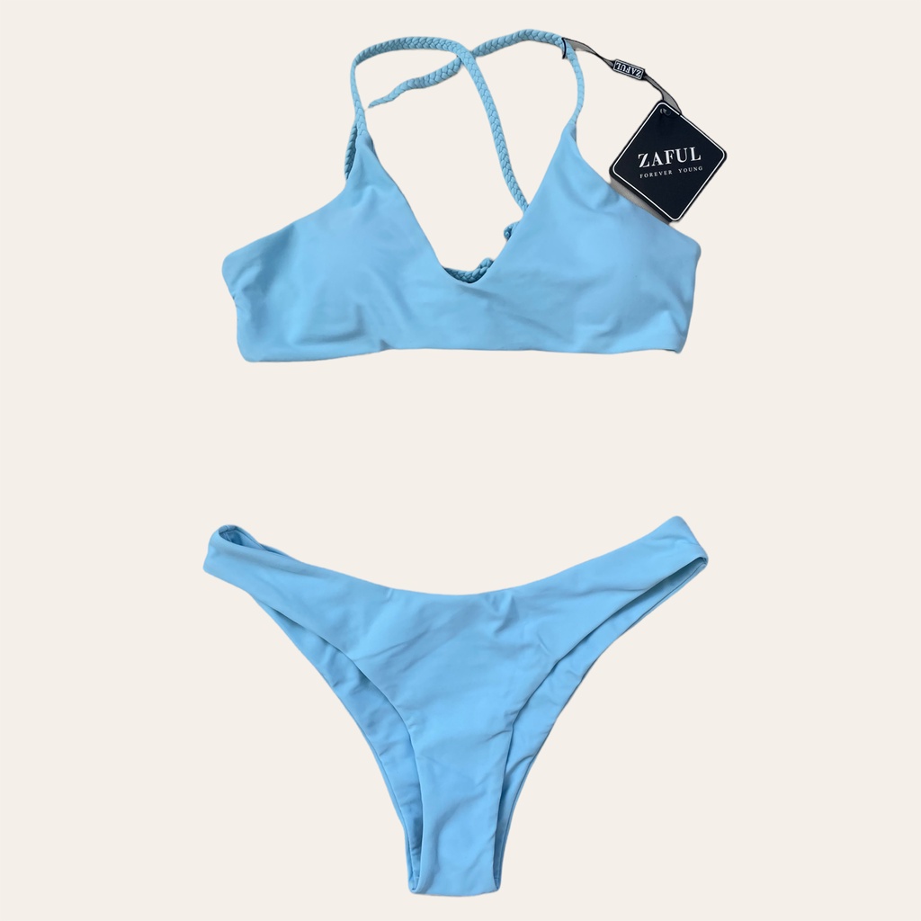 Shorelineculture B-067 Blue 2 Piece Bikini | Shopee Philippines