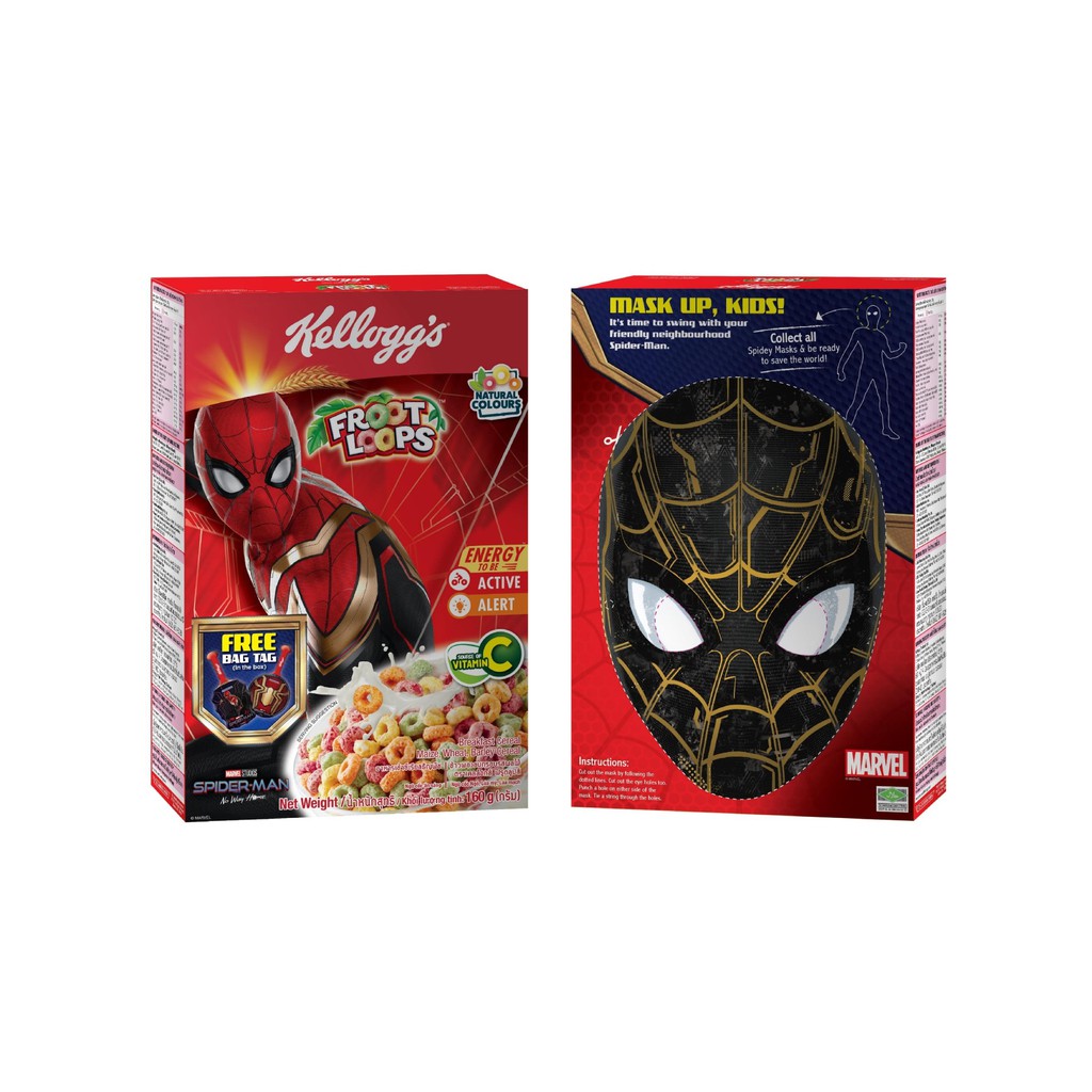 Kellogg's Froot Loops 160G with Free Spiderman Bag Tag | Shopee Philippines