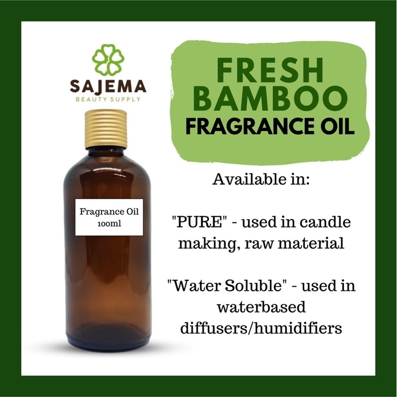 FRESH BAMBOO Fragrance Oil (30ml to 100ml) Shopee Philippines
