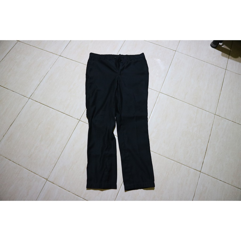 slim fit black slacks