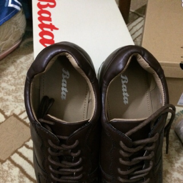 bata shoes black leather