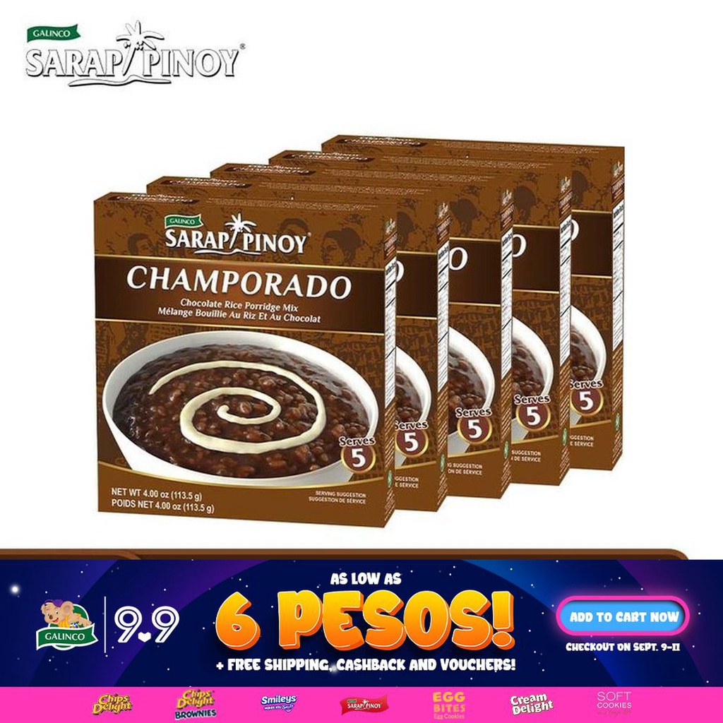 Sarap Pinoy Champorado Mix 113.5g (5 Boxes) | Shopee Philippines