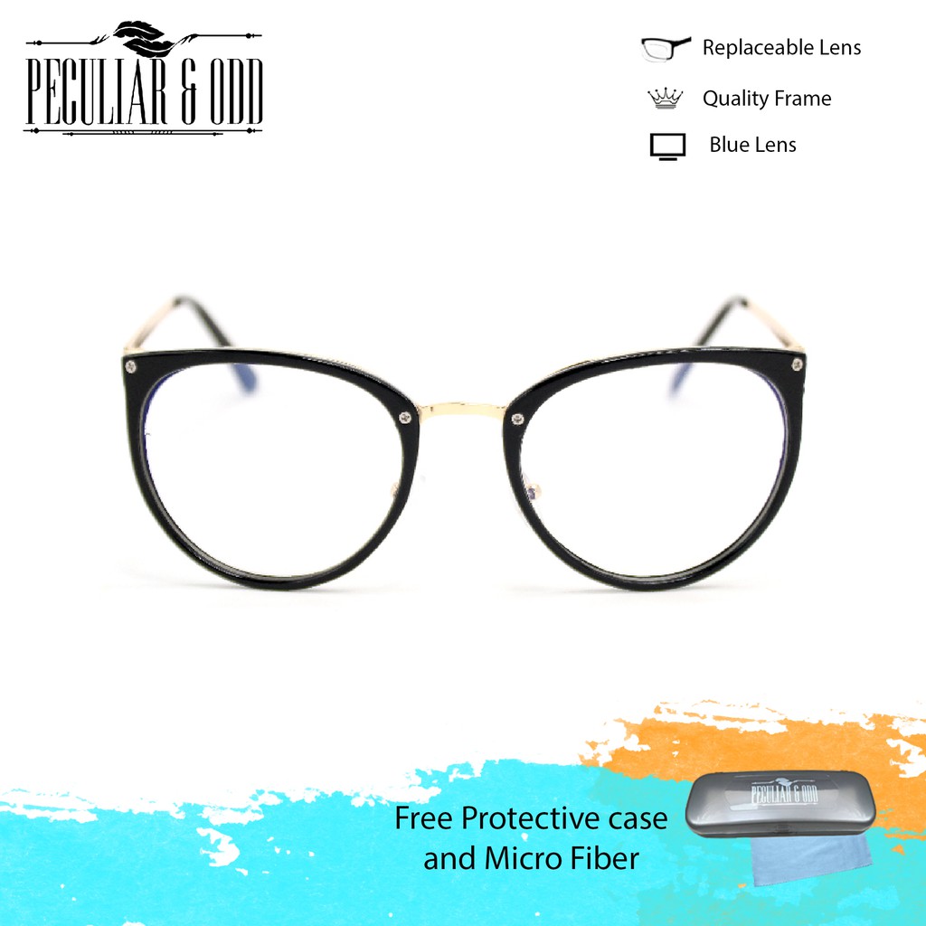 Peculiar Eyeglasses 8628 Antiradiation Replaceable Lenses Shopee