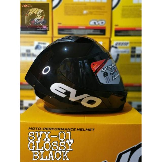 EVO SVX-01 GLOSSY BLACK | Shopee Philippines
