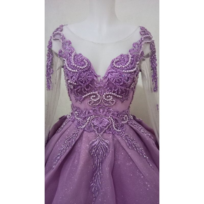 18th birthday lavender gown for debut