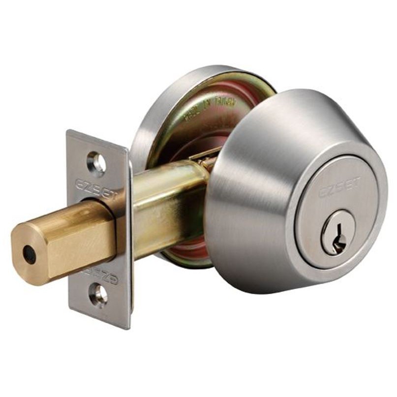 EZSET EZ200DUS32D Deadbolt Single Cylinder Satin Stainless Steel ...