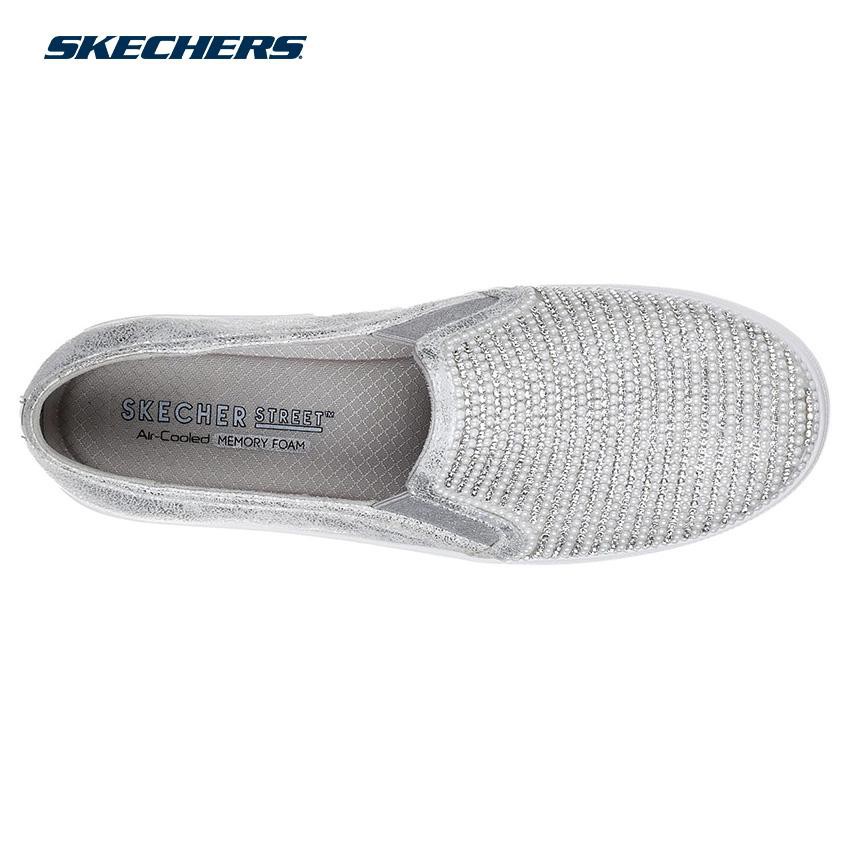 skechers street double up diamond slip on trainer
