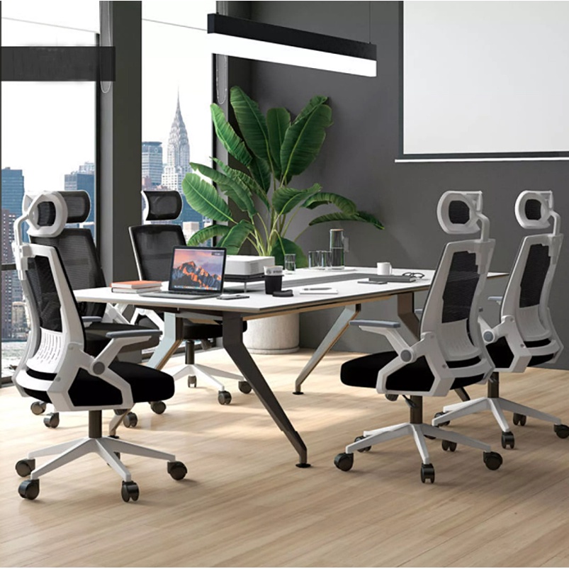 Simple Style Receptable Handrails Mesh Office Chair Comfortable ...