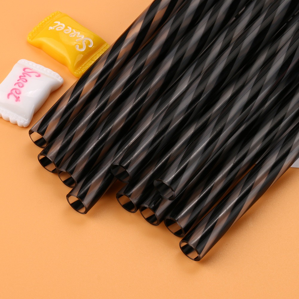 Christmas Reusable Plastic Straws Red and White Striped