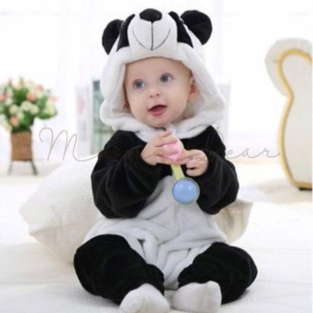 panda onesie baby