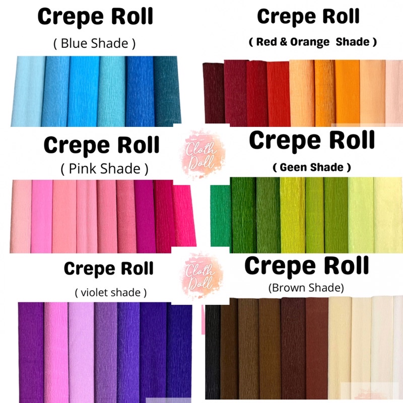 Premium Crepe Paper Roll. Part 1 Shopee Philippines