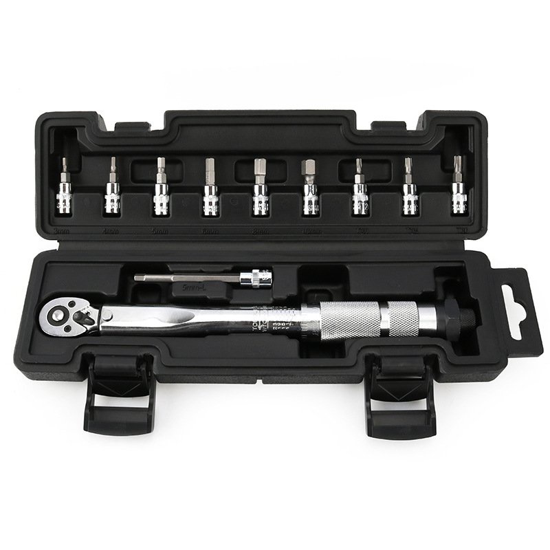 1/4" DR 525Nm Bike Torque Wrench Set With Hex and Bit Fixing Tool
