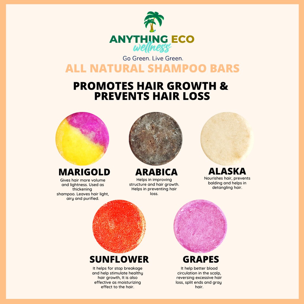 80grams All Natural Eco Friendly Shampoo Bar Hair Shampoo