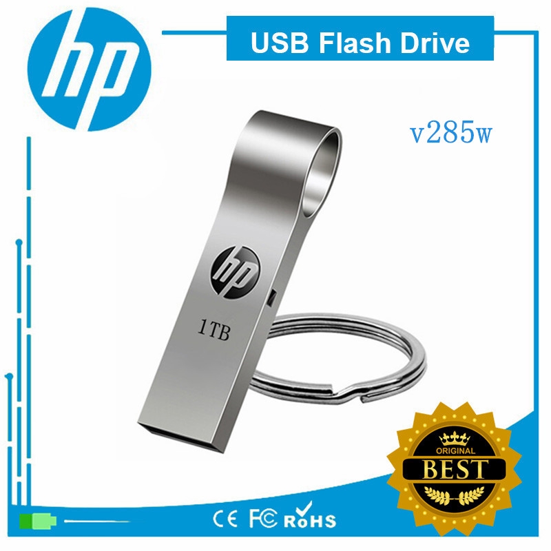 Original HP v285 USB Flash Drive 1TB Metal Pendrive Portable Key Ring U