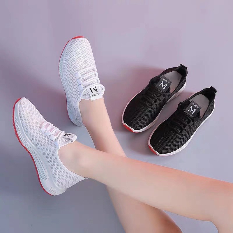 Cash On Delivery Korean Running Rubber Shoes For Women Shopee Philippines 4690