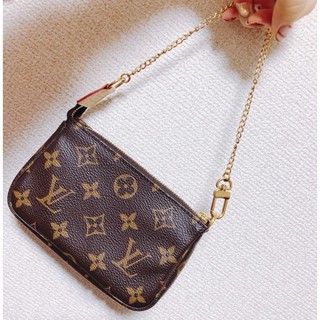 Guaranteed genuine LV LOUIS VUITTON handbags side bag chain belt wallet mini bag M58009 spot ...