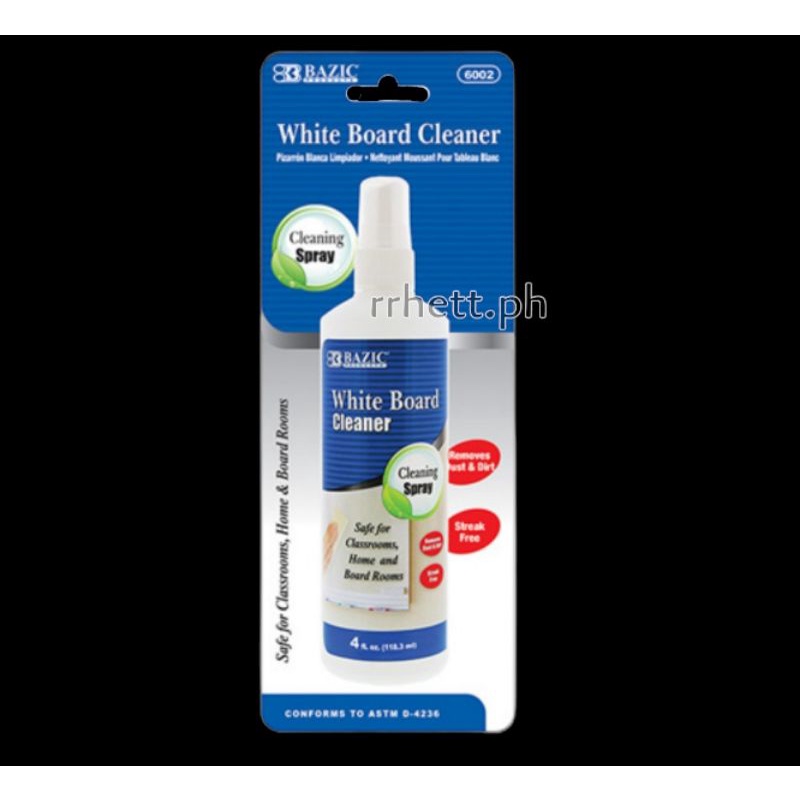 rrhett.ph BAZIC WHITEBOARD CLEANER SPRAY CLEANING BOARD ERASER SURFACES