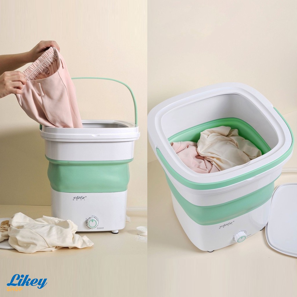 Mini Portable Foldable Collapsible Electric Travel Washing Machine
