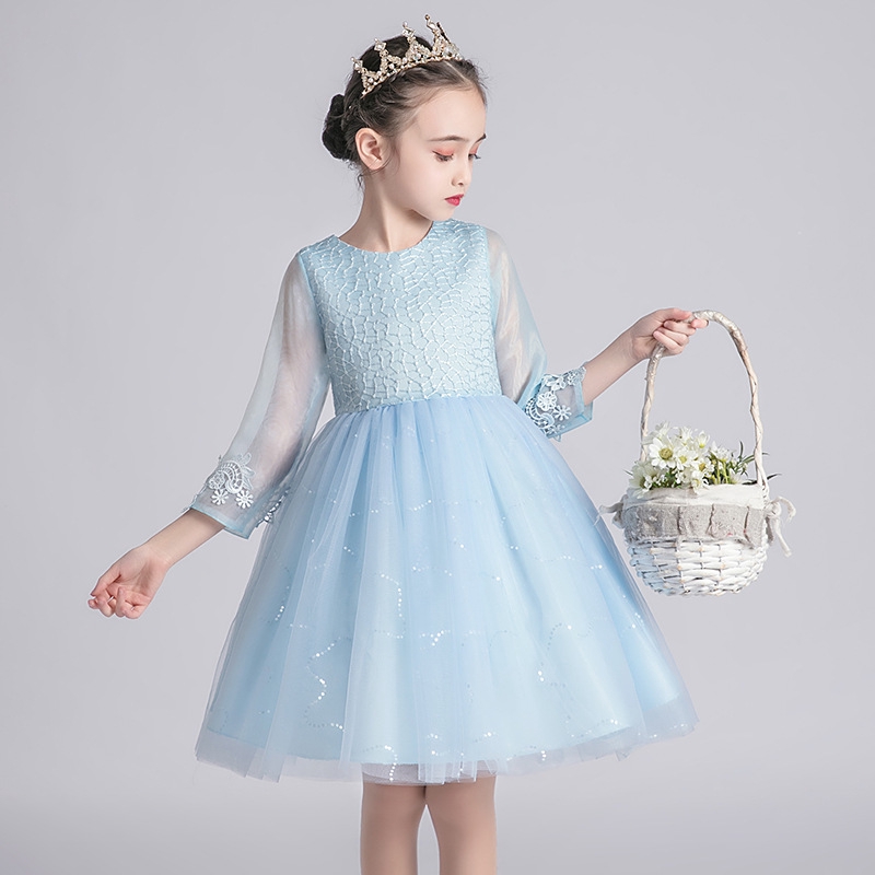 long sleeve toddler party dress