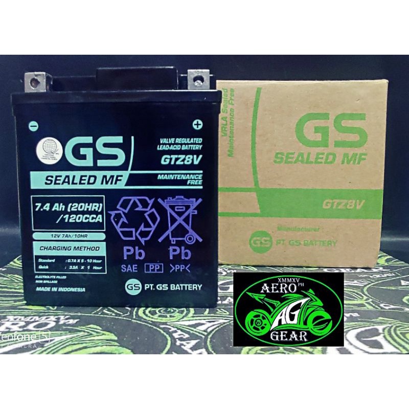 GS Motorcycle Battery GTZ8V | Shopee Philippines