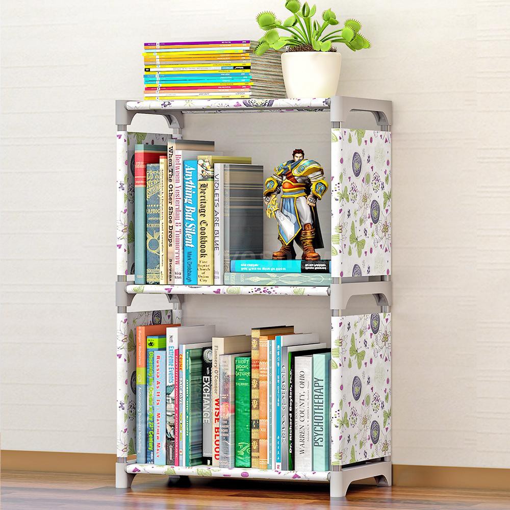 Ayeshow 5 Shelf Bookcase Book Shelves Bookshelf Storage Bin Books