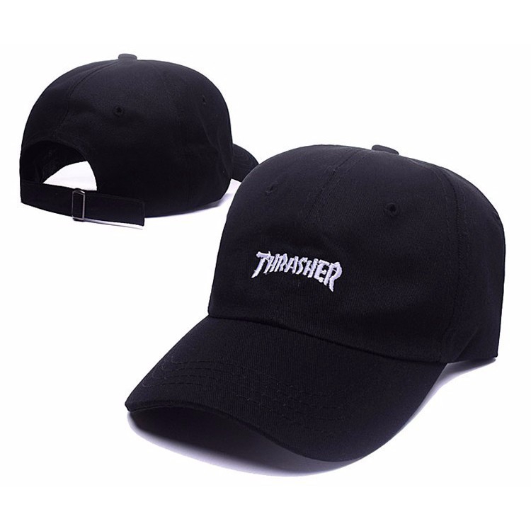 flat brims cap THRASHER flame cotton hat simple cap for women Korean cap cap for men baseball